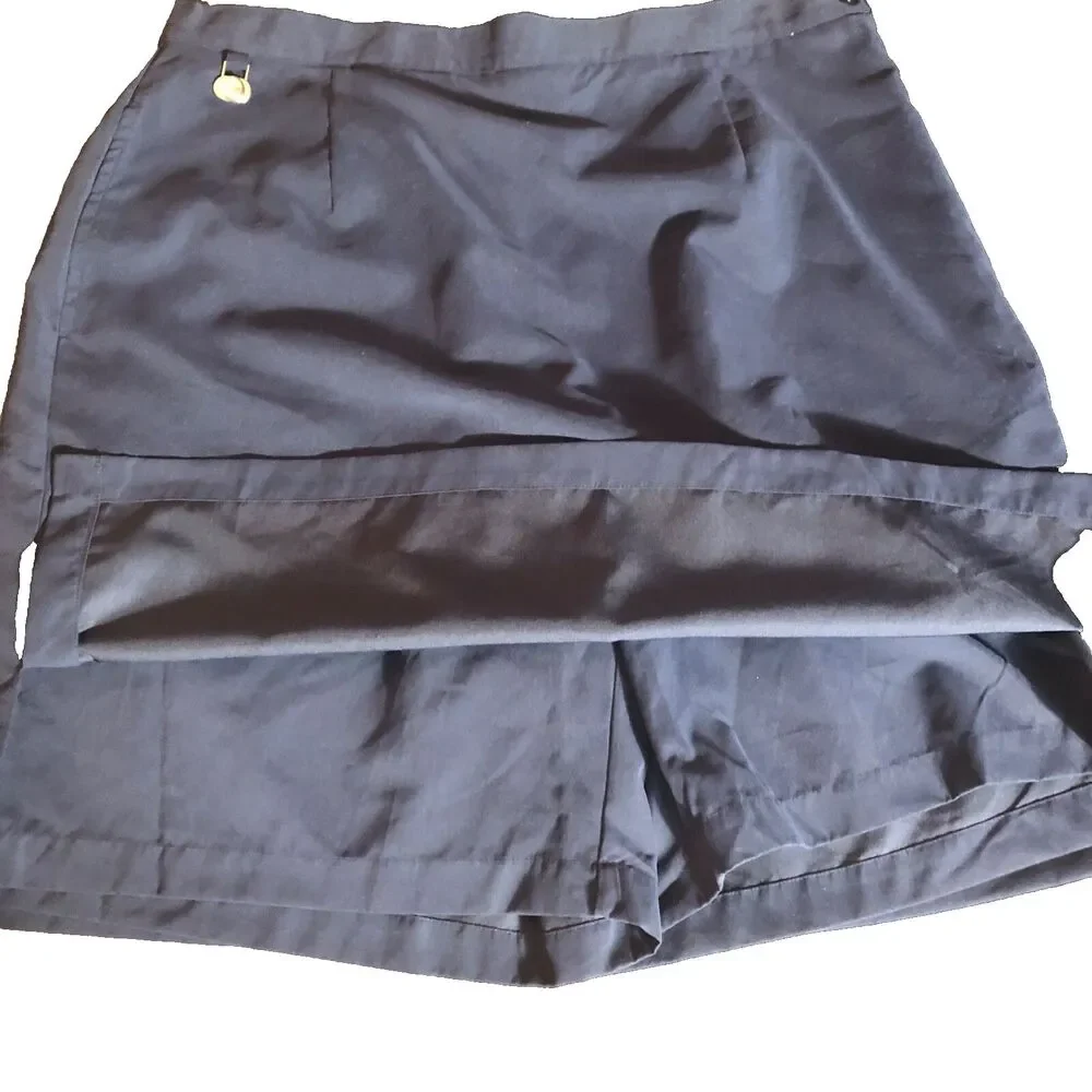 LizGolf by‎ Liz Claibourne Navy Blue Microfiber w/Coolmax Golf Skort Size 16 - Picture 3 of 5